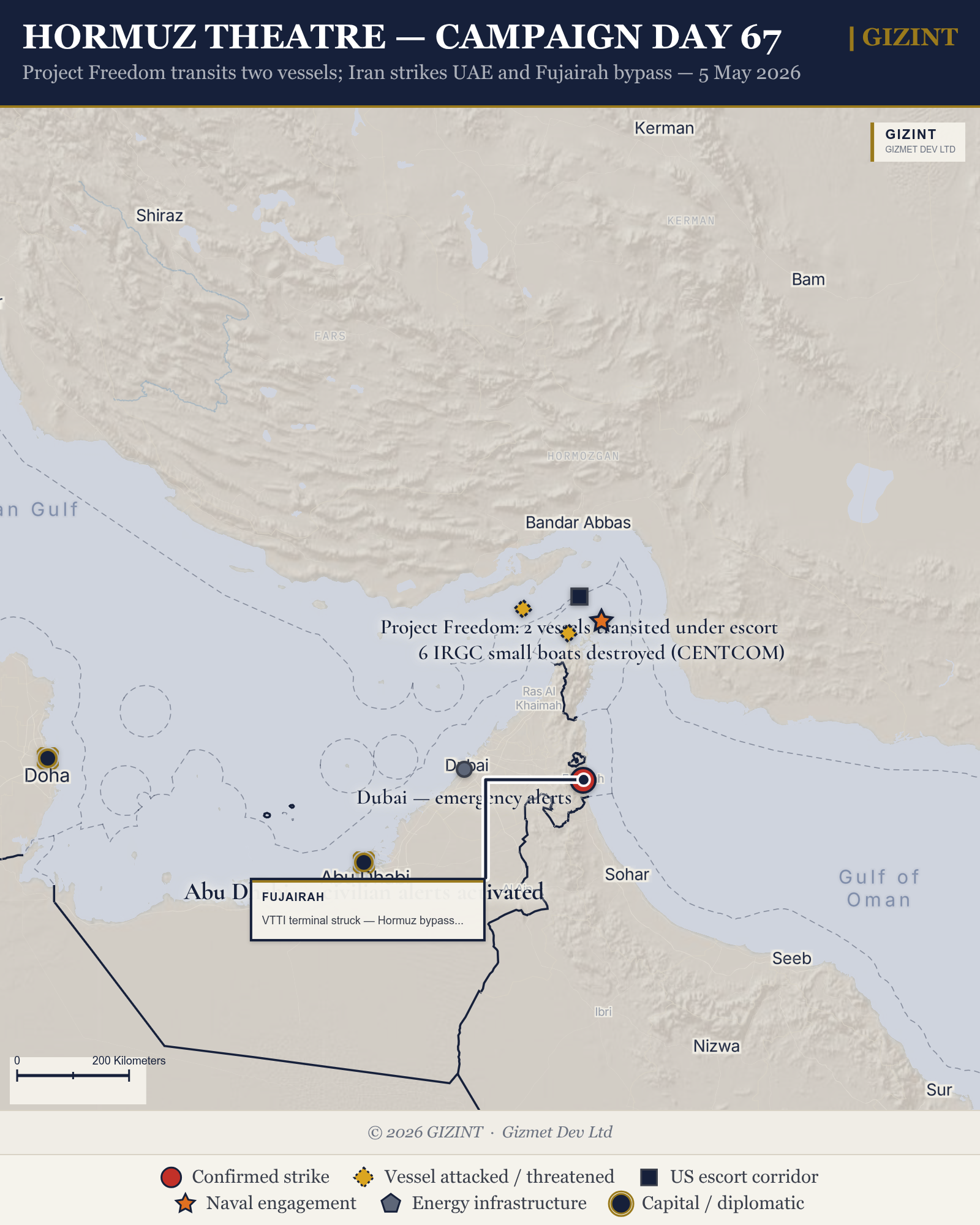 Hormuz Theatre Map