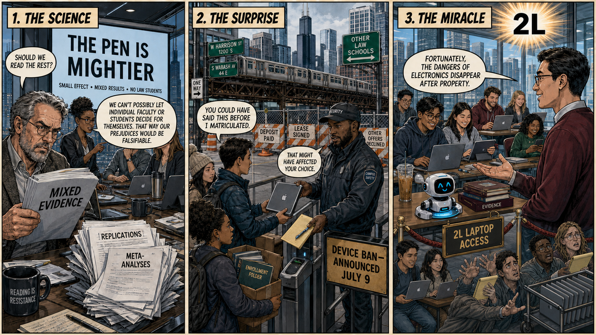 Law schools should not adopt Chicago's bonkers new laptop ban