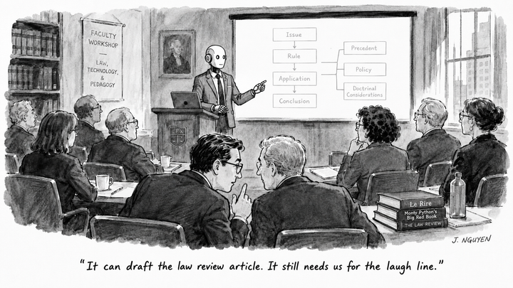What If the Last Bastion of Human Legal Superiority Is a Joke?