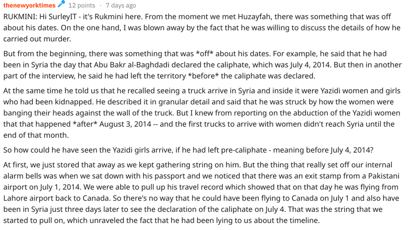 Caliphate Podcast Review