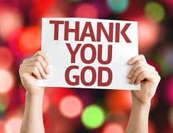 Thanking God for His Goodness.