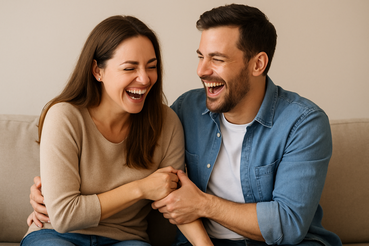 Laughter and playfulness.