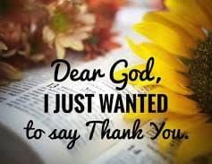 Be Thankful to God