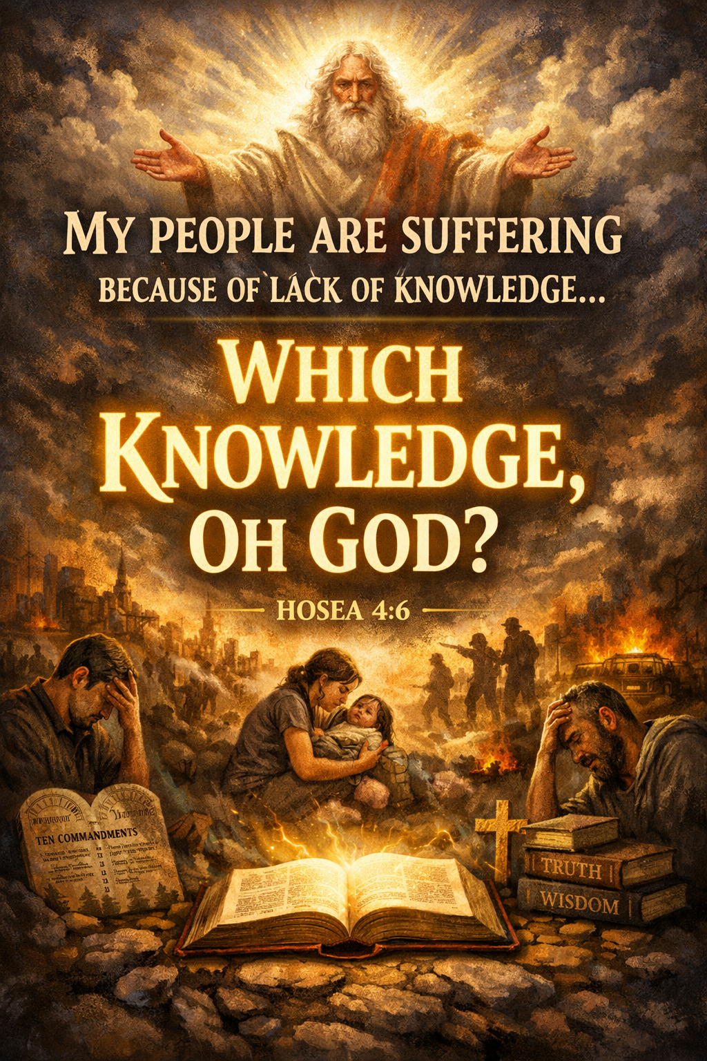 My people are suffering because of lack of knowledge which knowledge Oh God?