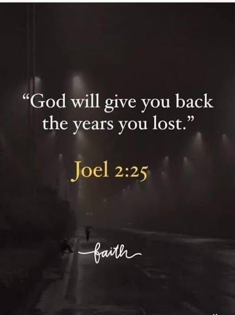 God Restoring lost Joy.