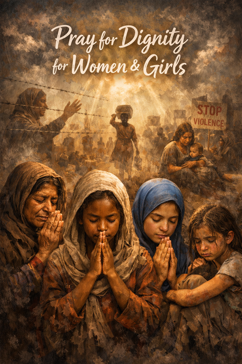 Pray for dignity for women and girls.