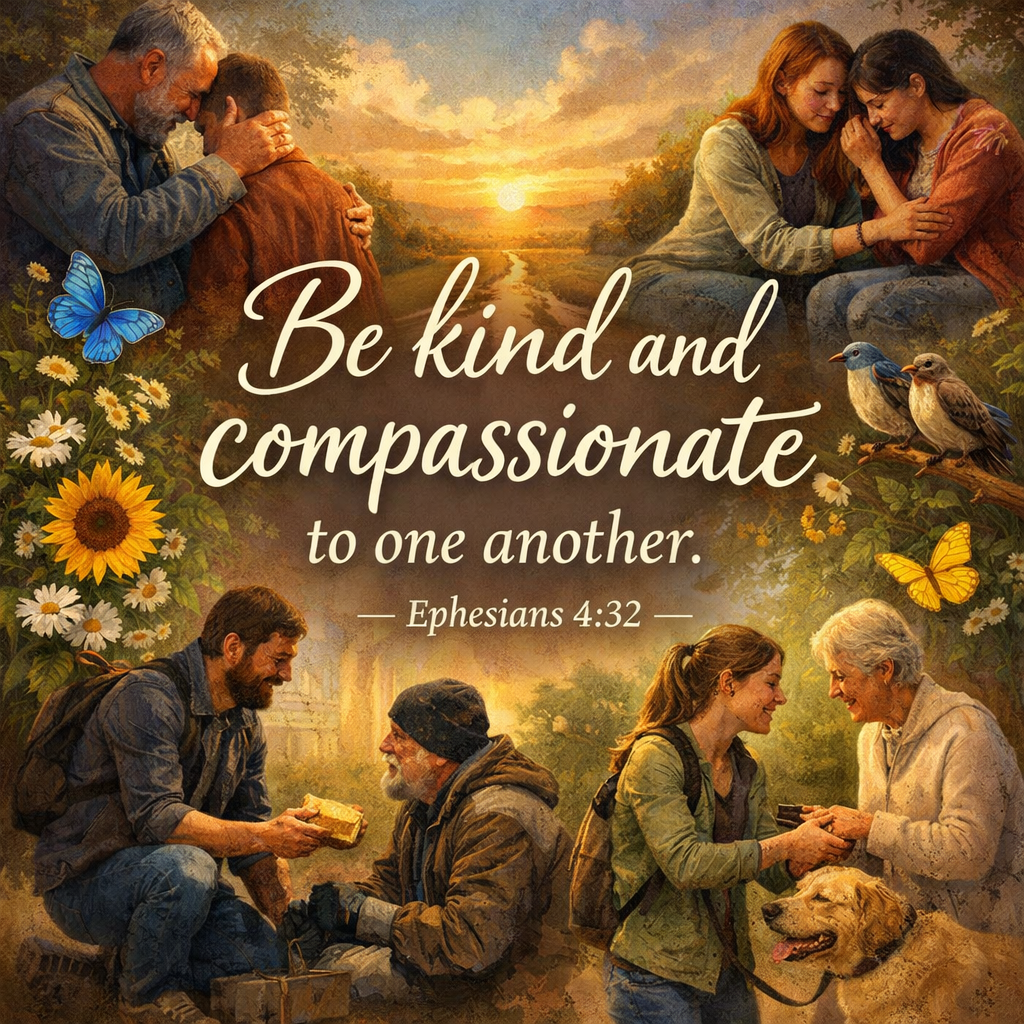 “Be kind and compassionate to one another.” Ephesians 4:32