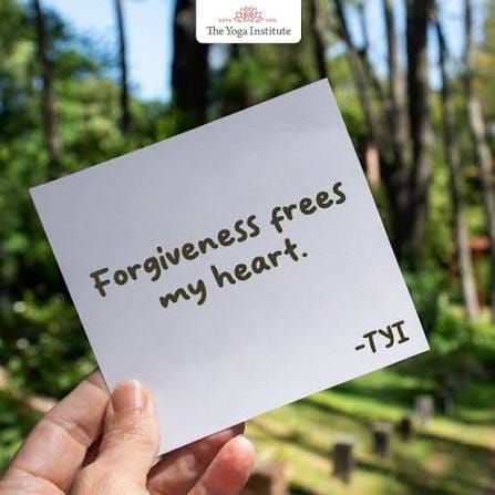 Let go of what you can’t control and Forgiveness frees your heart.