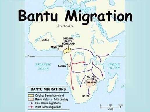 Where the Zulu people came from before reaching Zululand.