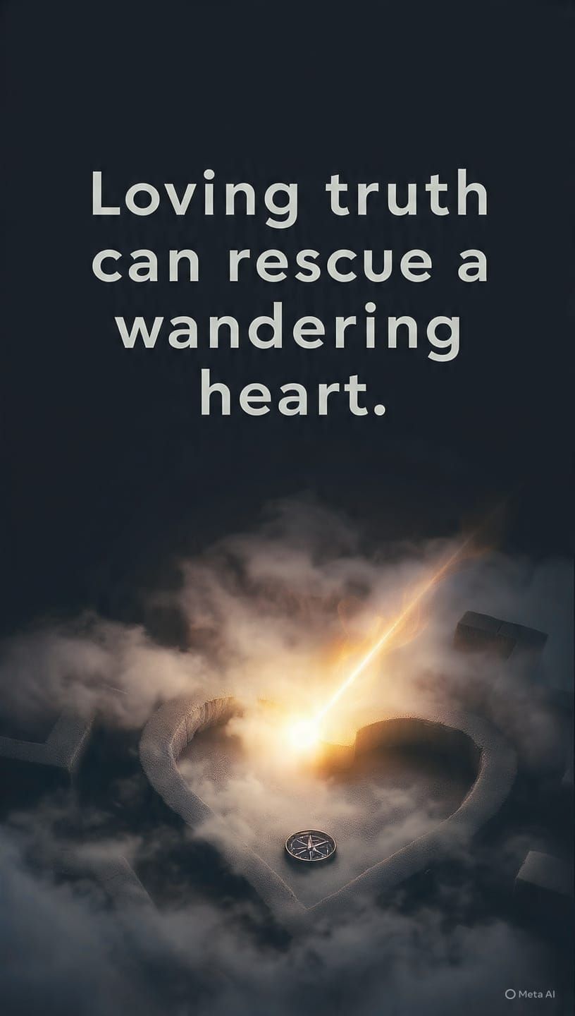 Loving truth can rescue a wandering heart.