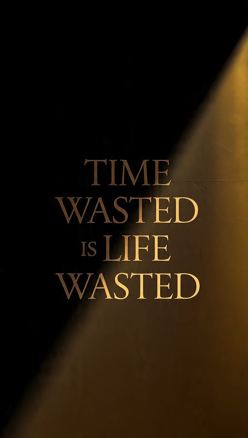 Time Wasted Is Life Wasted