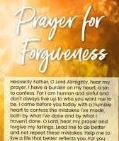 Night of forgiveness Prayer.