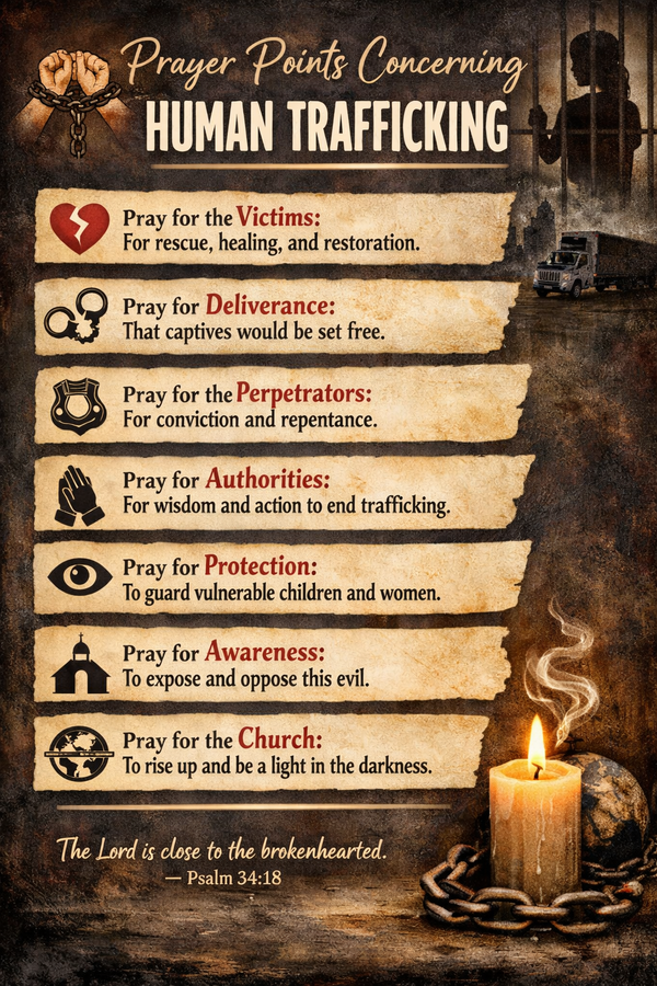 Prayer Points Concerning Human Trafficking