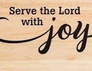 Joy in serving God