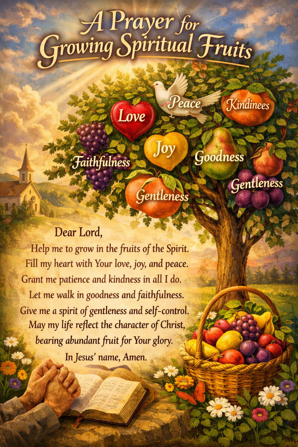 Prayer points for growing Spiritual fruits