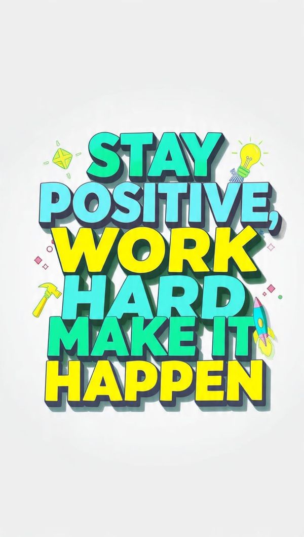 Stay Positive, Work Hard, Make It Happen