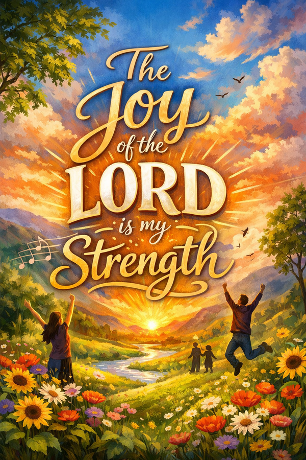 The Joy of the lord is my strength.