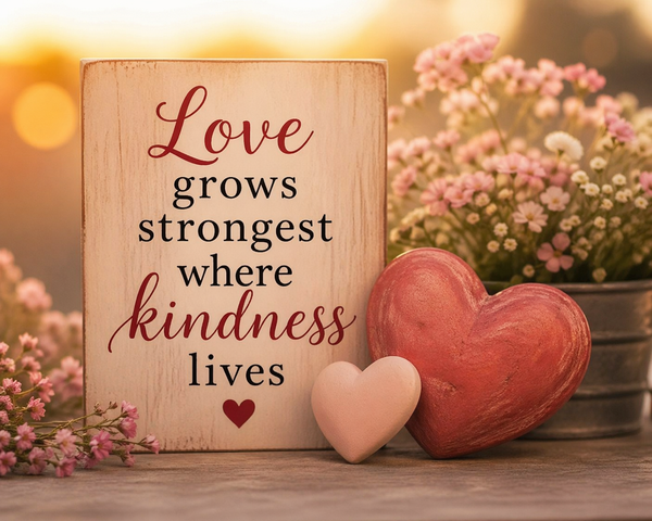 Love grows strongest where kindness lives.