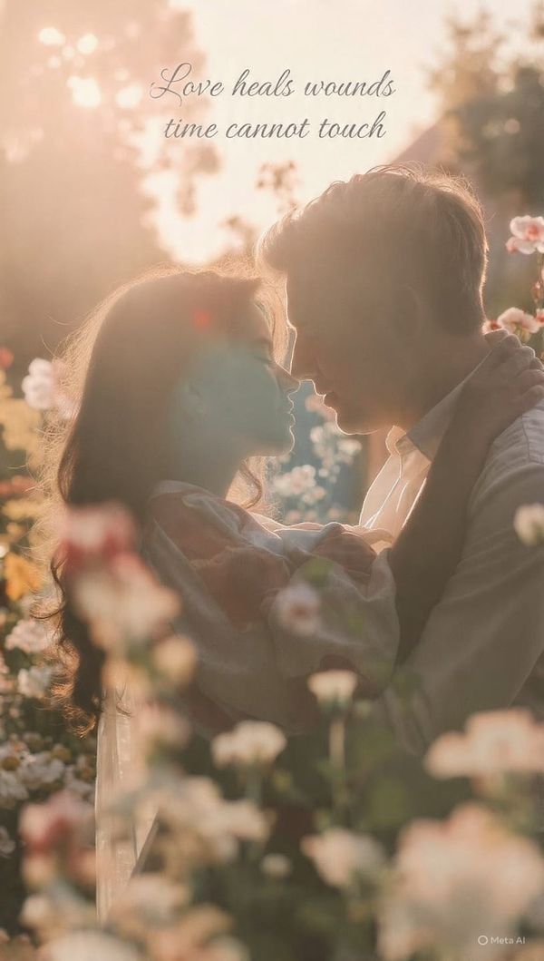 Love heals wounds time cannot touch.