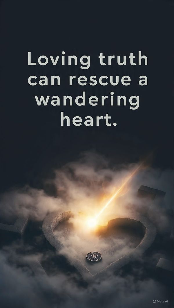 Loving truth can rescue a wandering heart.