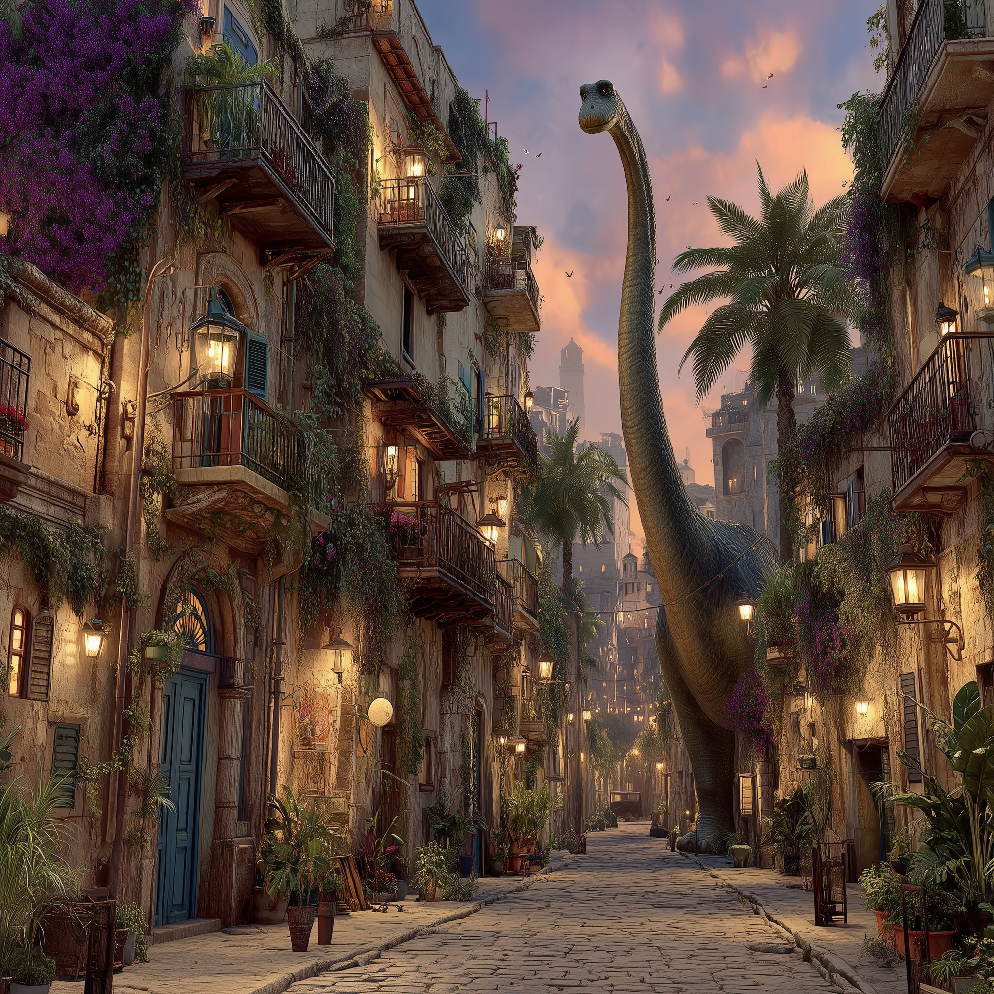 황혼의 공룡 도시 | Dinosaur City at Dusk