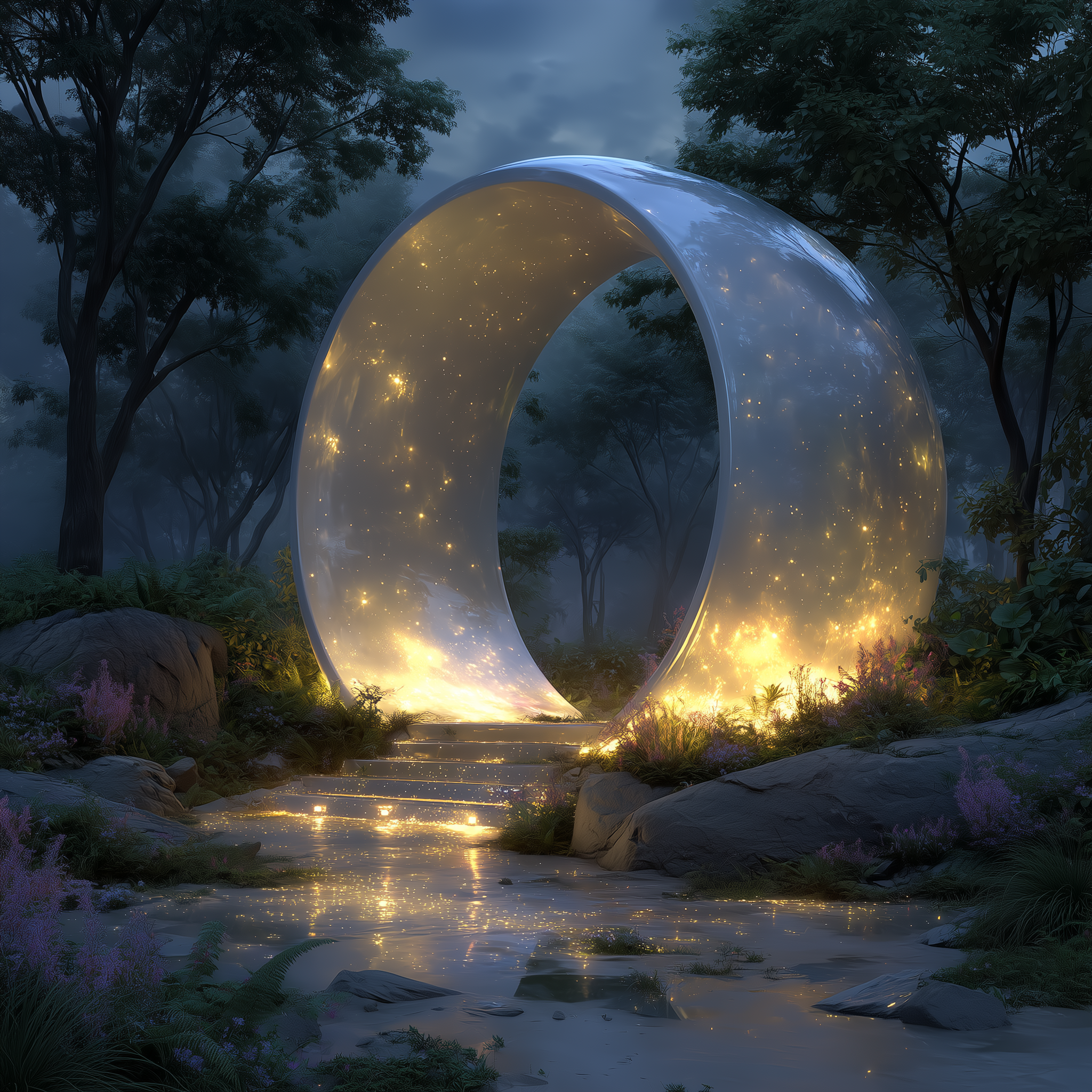 마법의 숲속 빛나는 관문 | Magical Forest Luminous Gateway