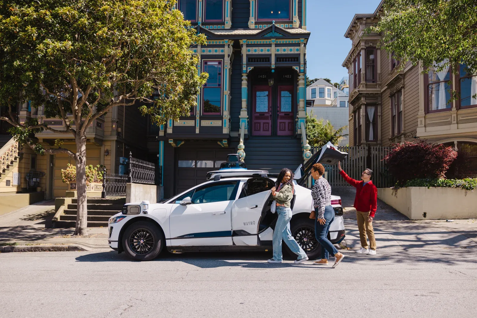 Zelfrijdende Waymo in San Francisco