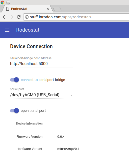 rodeostat_device_connection