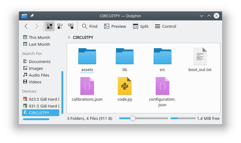 Overview of Open Colorimeter calibration files