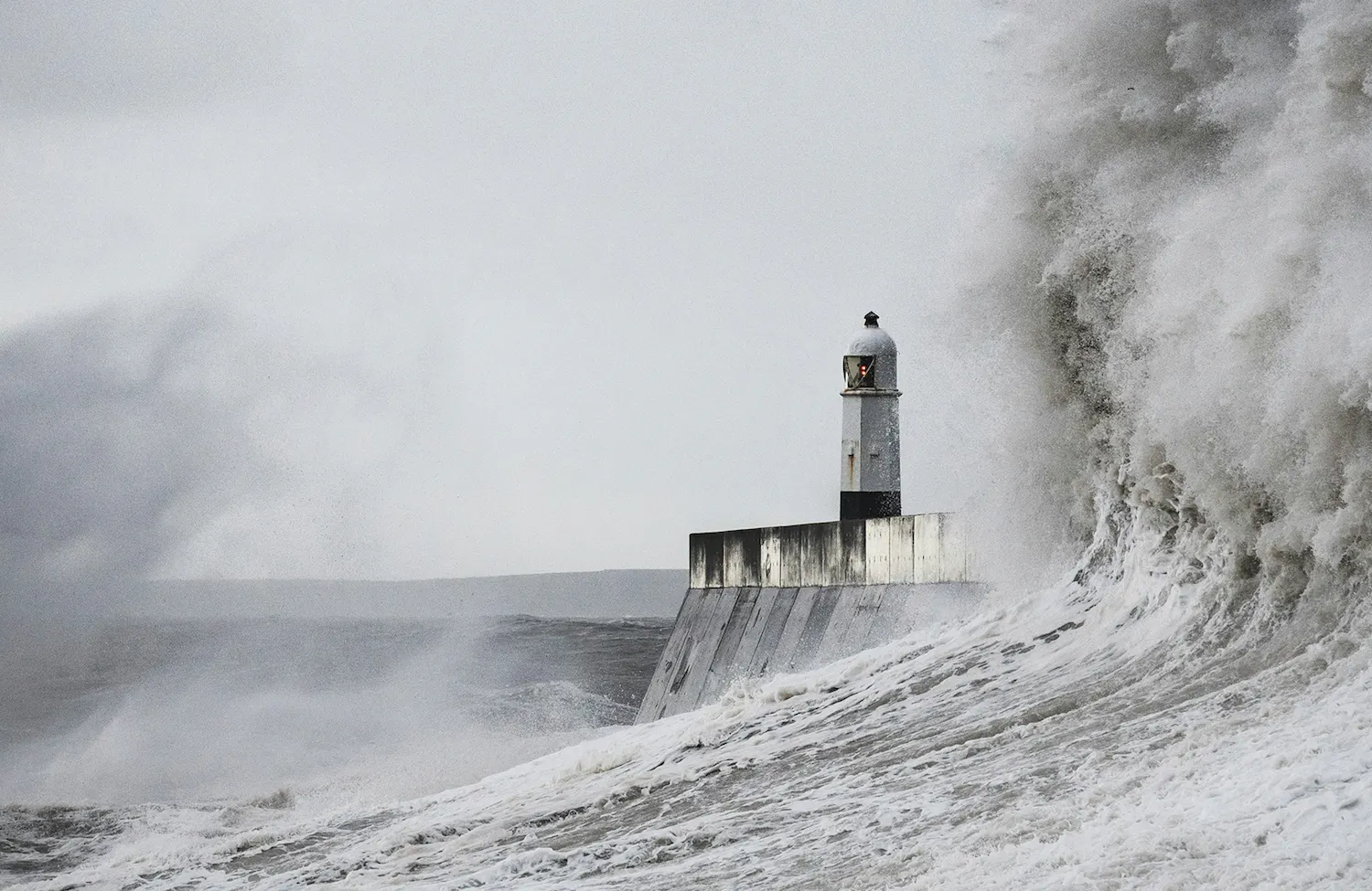 Lighthouse in a storm
