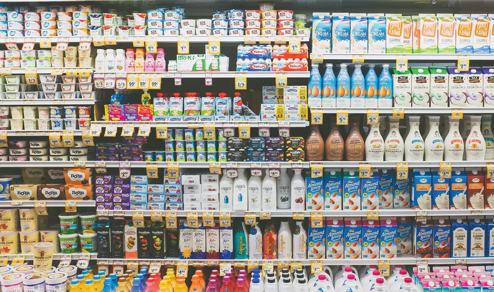 Grocery store shelf