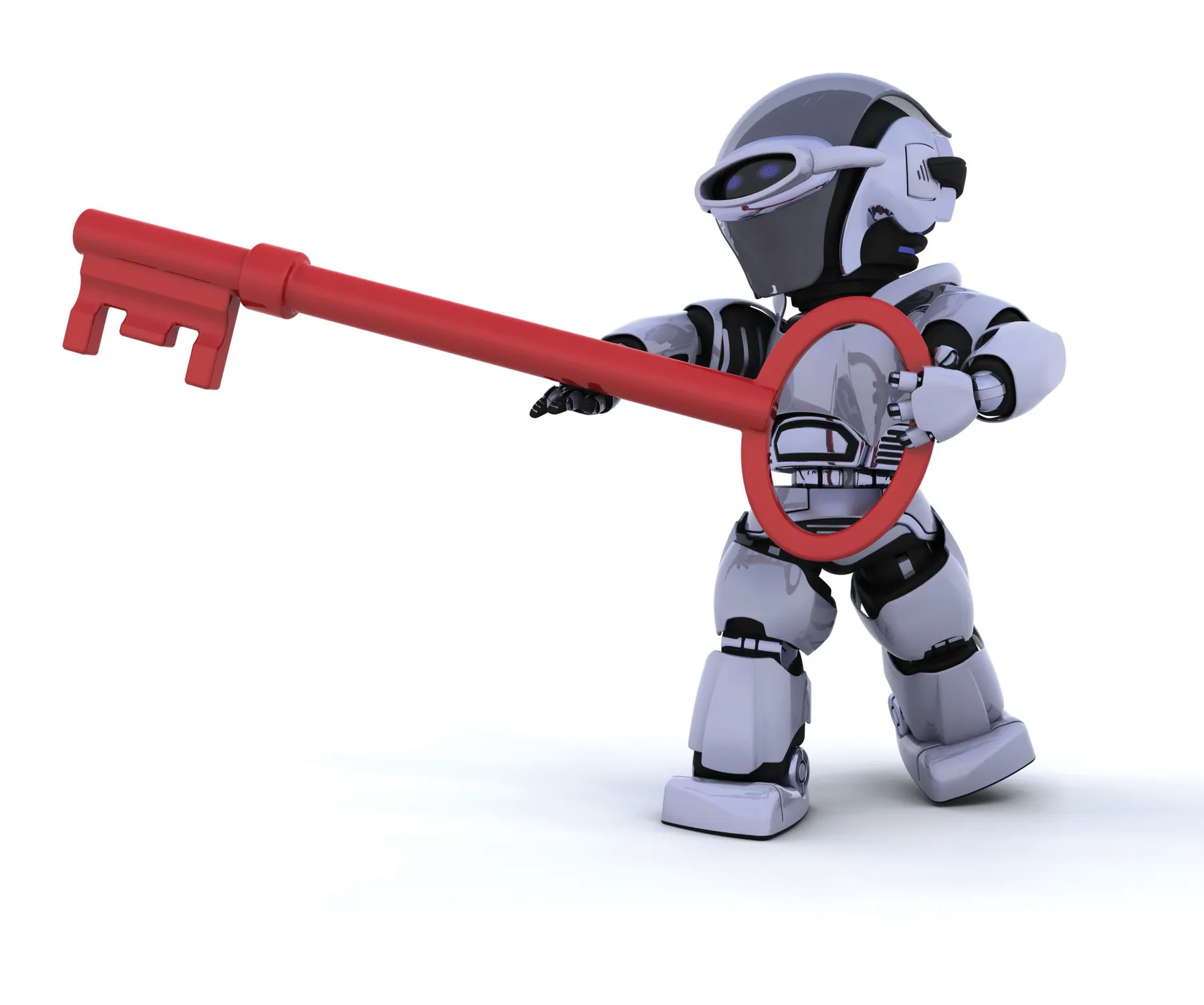 Robot with a key