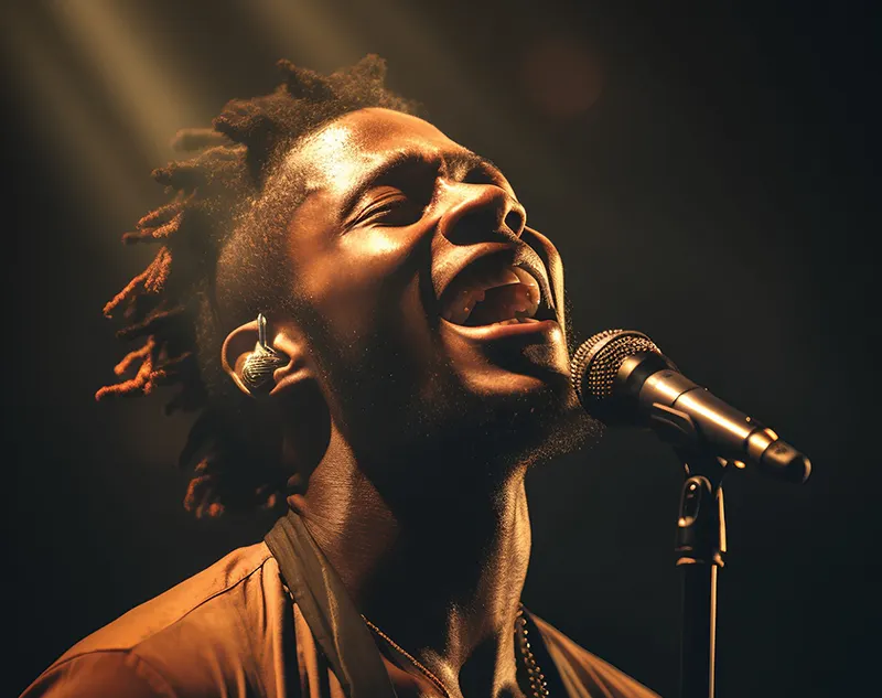 Man singing