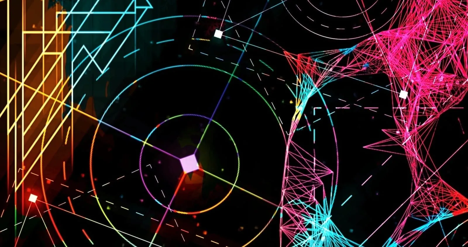 Abstract vector lines and targets