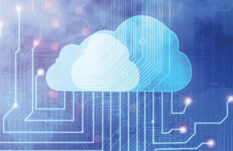 Clouds and circuit board