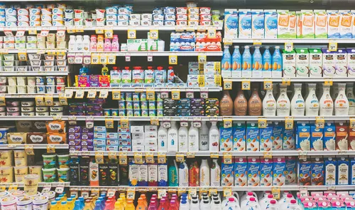 Grocery store shelf