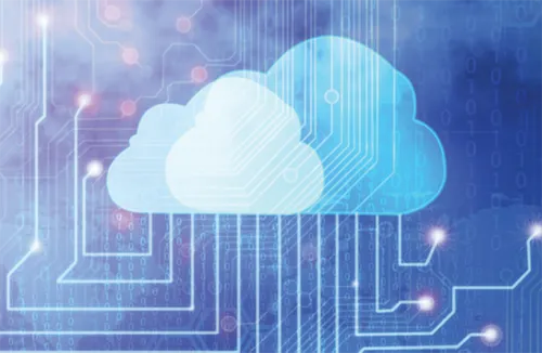 Clouds and circuit board