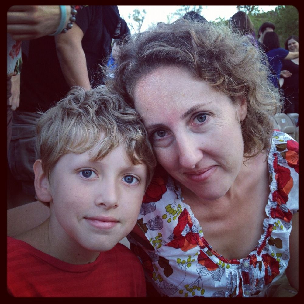 Waiting for the concert to start