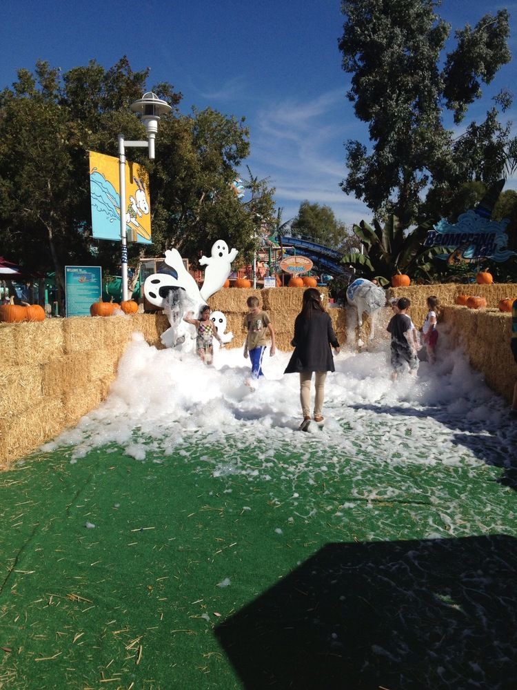 Foam pit fun for Halloween