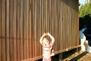 Cladding goes on the outside