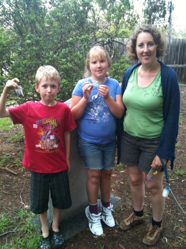 We are out geo-caching for the day