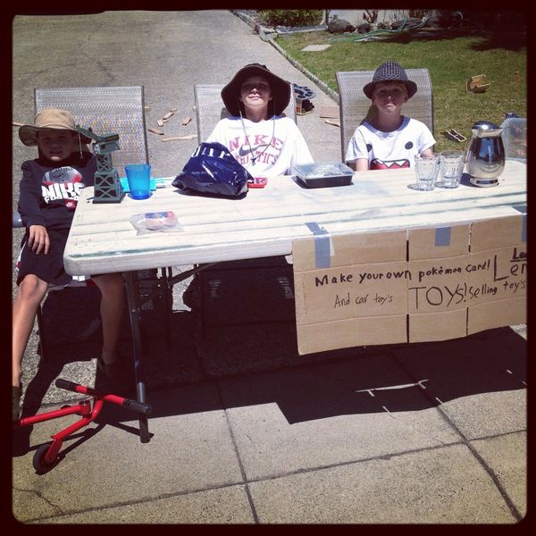 lemonade stall with toys, 10 hours for $45!
