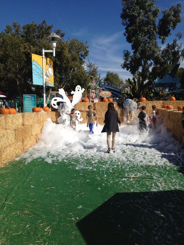 Foam pit fun for Halloween