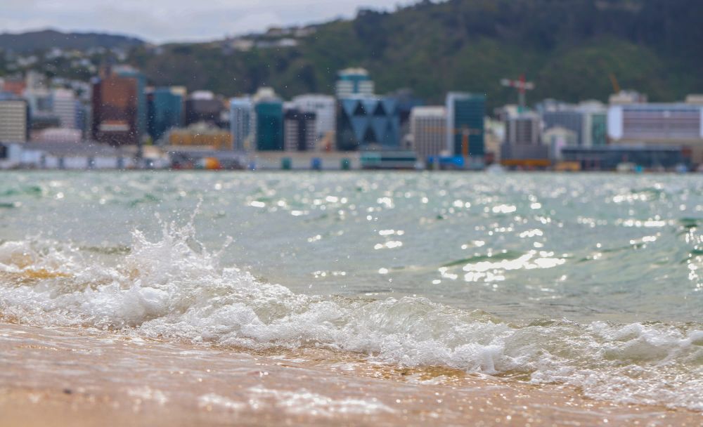 Wave crashing with the shore post image