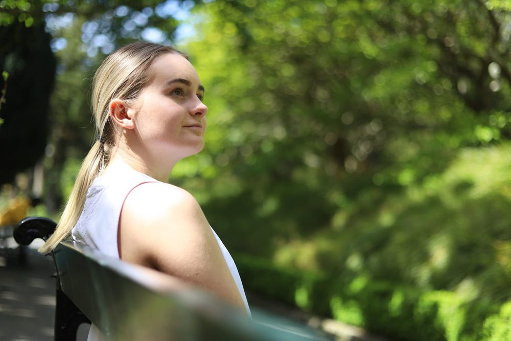 Young lady surrounded by nature post image