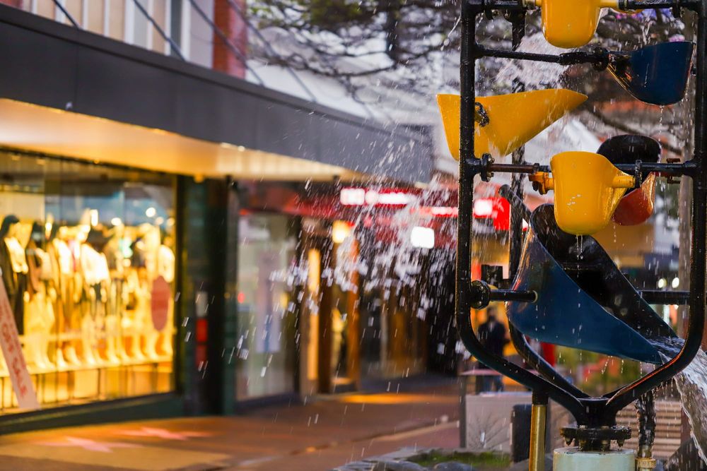 Bucket fountain post image