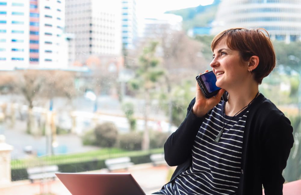Phone call by the window post image