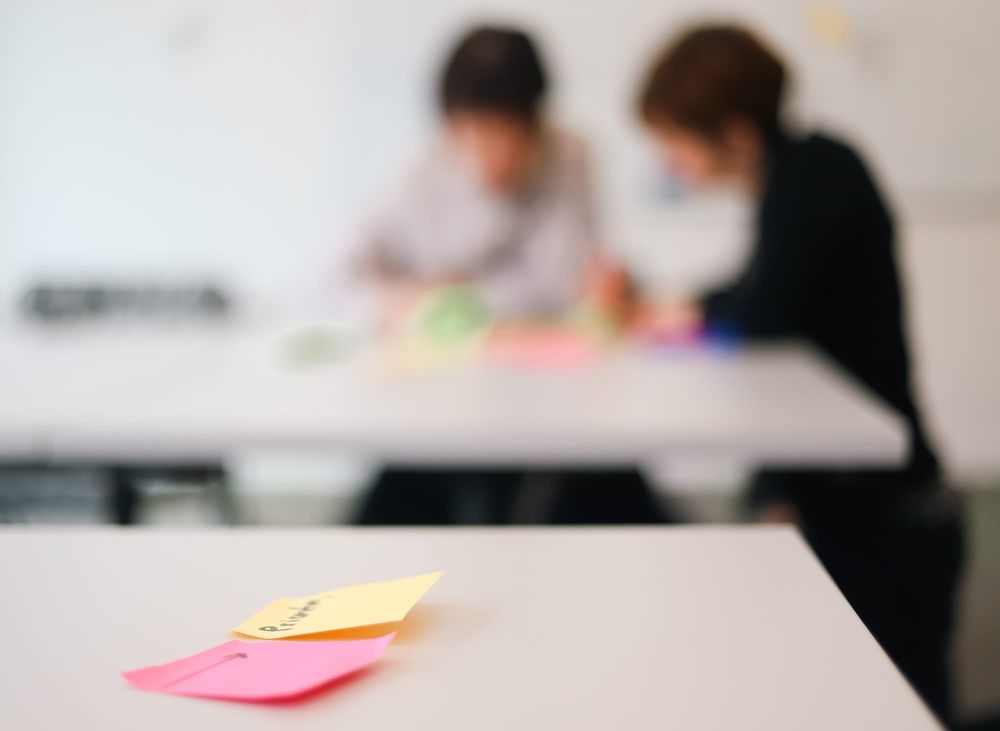 Post-it notes on a table post image