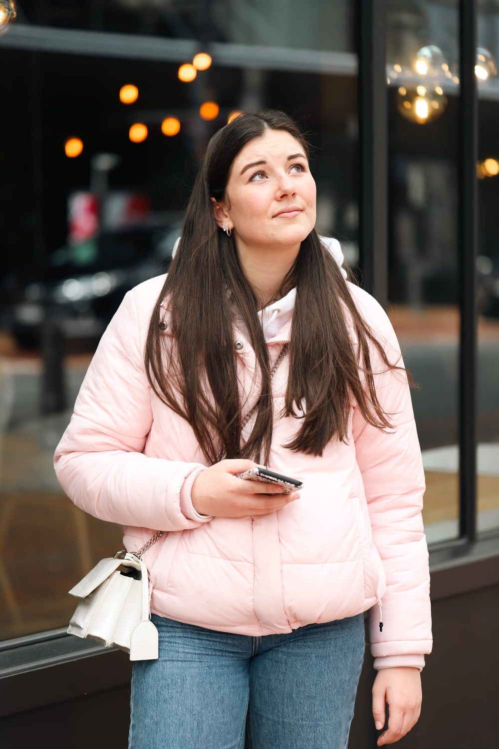 Lady with phone post image