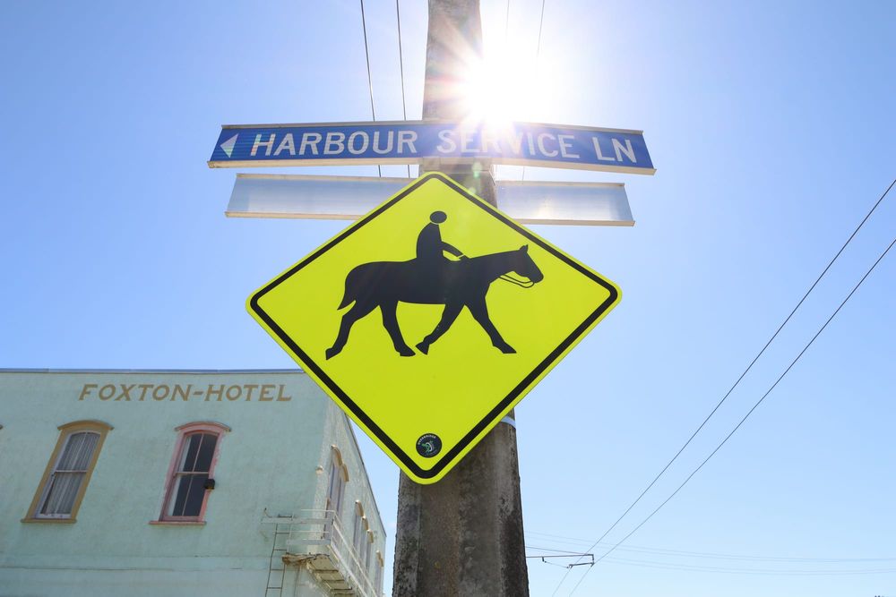 Sign horse crossing, Foxton post image